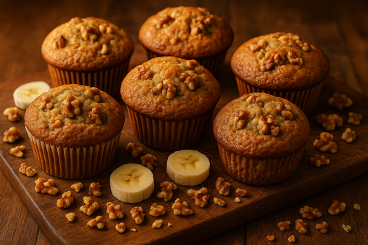 banana nut muffins