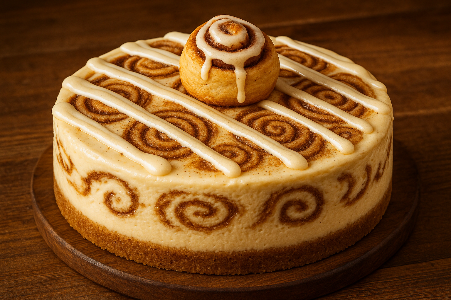 Cinnamon Roll Cheesecake