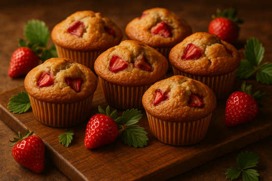 strawberry muffins