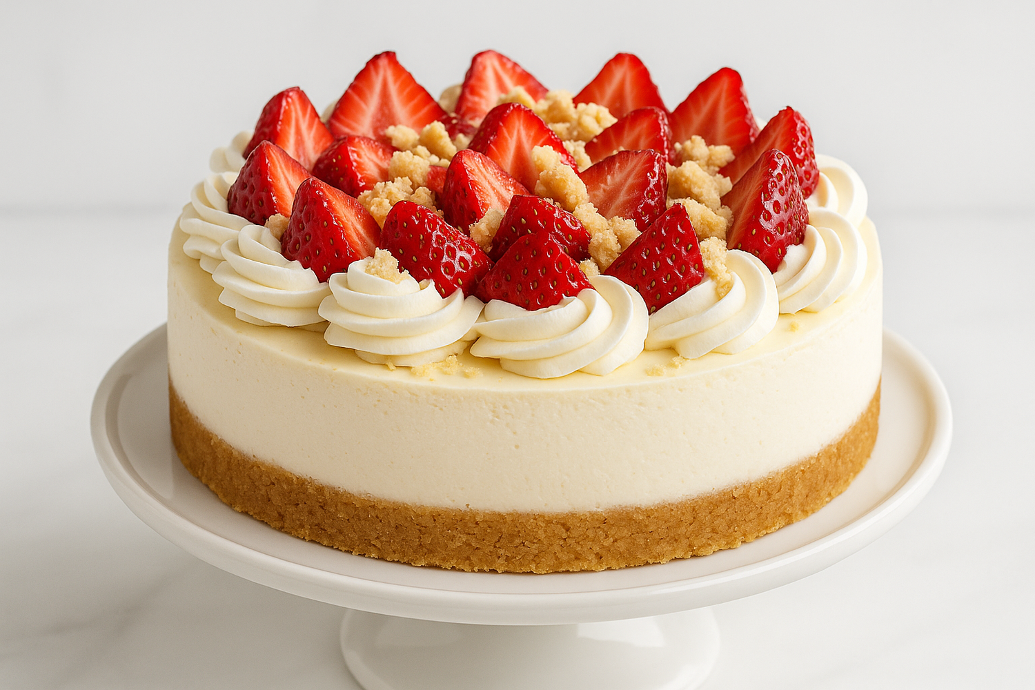 Strawberry Shortcake Cheesecake