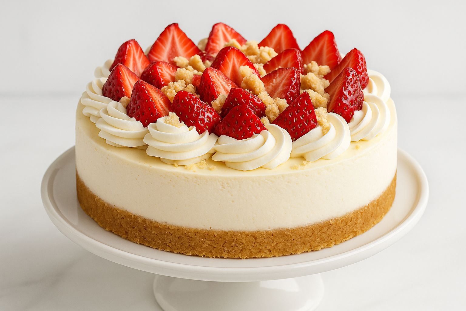Strawberry Shortcake Cheesecake